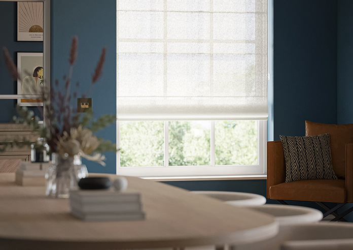 Pescara Voile, Snow White - Motorised Roman Blind - Image 5